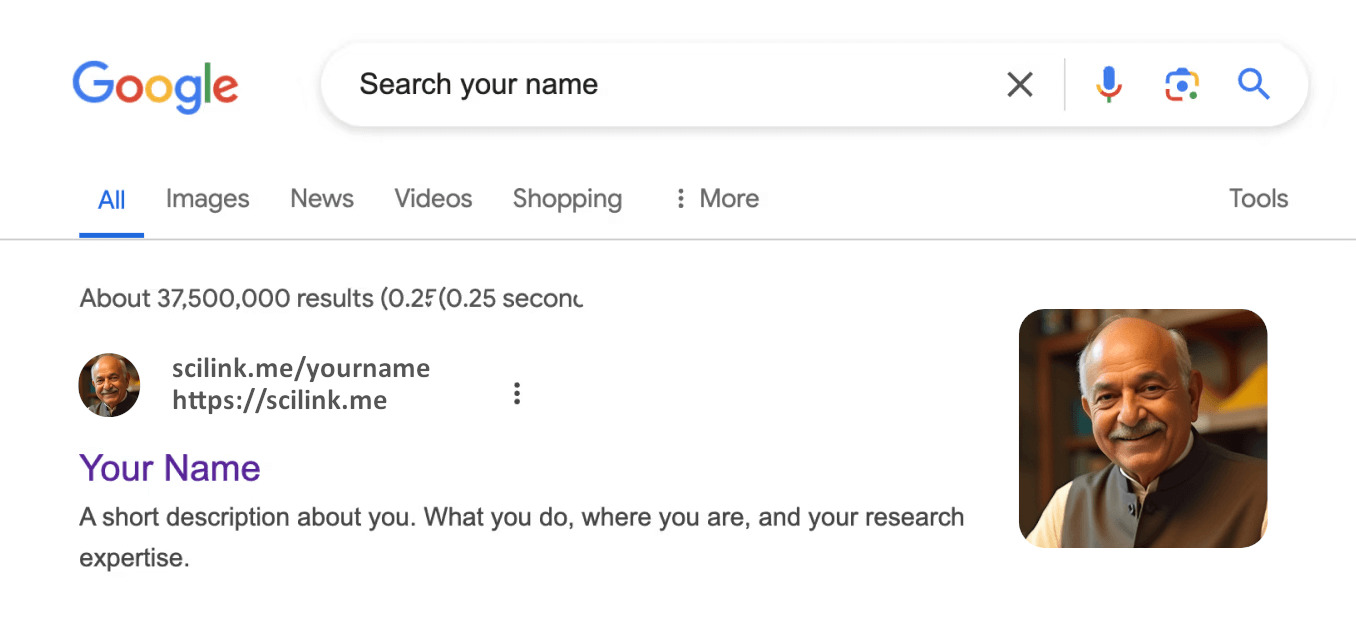 Be the top result when your name is googled.